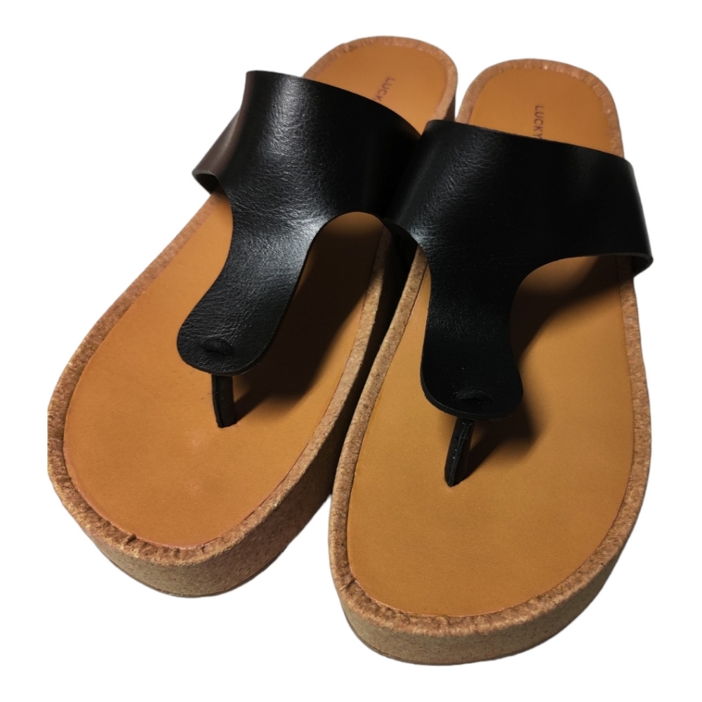 NWOB LUCKY BRAND platform Sandals size 9.5